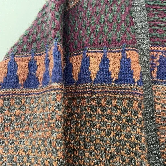 Vtg Marshall Fields Country Shop Wool Mens Sz M Chunky Grandpa Cardigan Sweater - Picture 8 of 15